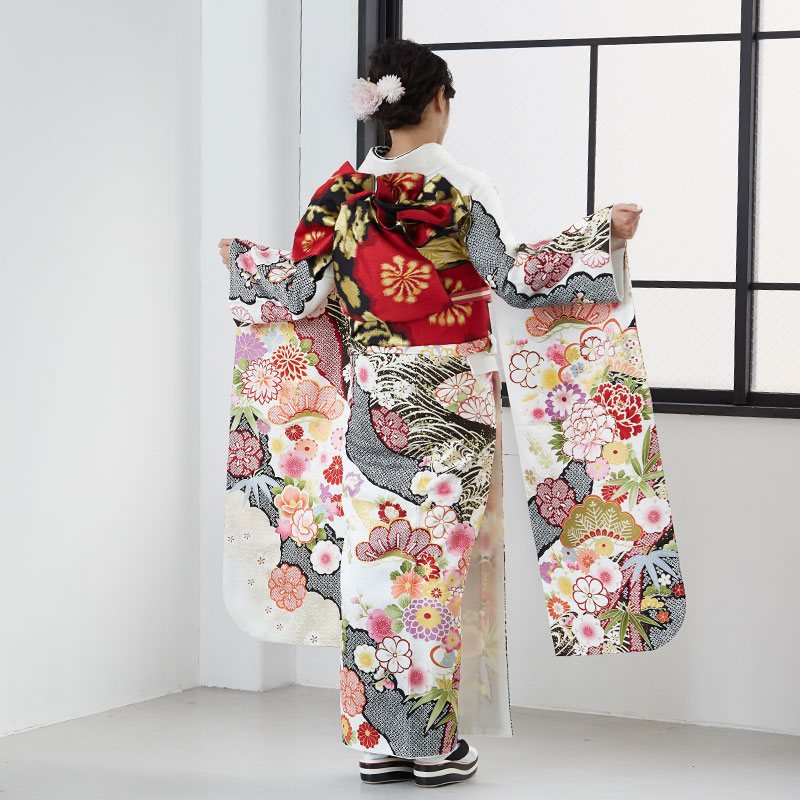 楽天市場】成人式早割クーポン10％オフ【振袖 レンタル】RS1821 正絹