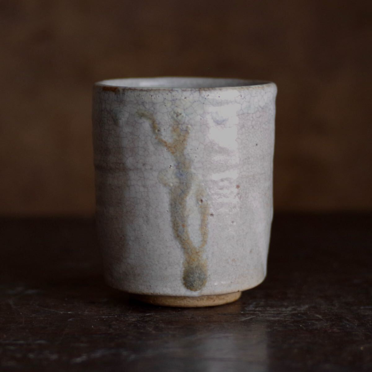 古い丸壷 白釉 塩笥壺 韓国骨董.アンティーク.古民芸.検:立原正秋.白磁