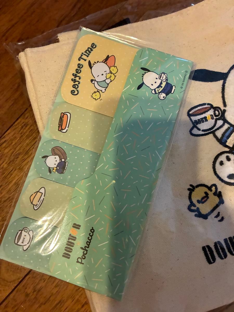 ポチャッコ ドトール 福袋 2026 トートバッグ ぬいぐるみ 付箋 セット