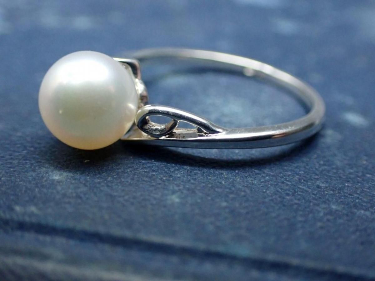 ミキモトのアコヤパールシルバー リング