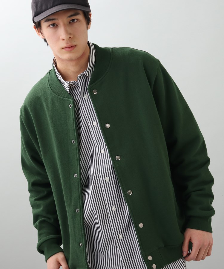 伊東歌詞太郎 s.s.w. スウェットカーディガン コスモグリーン M 伊東