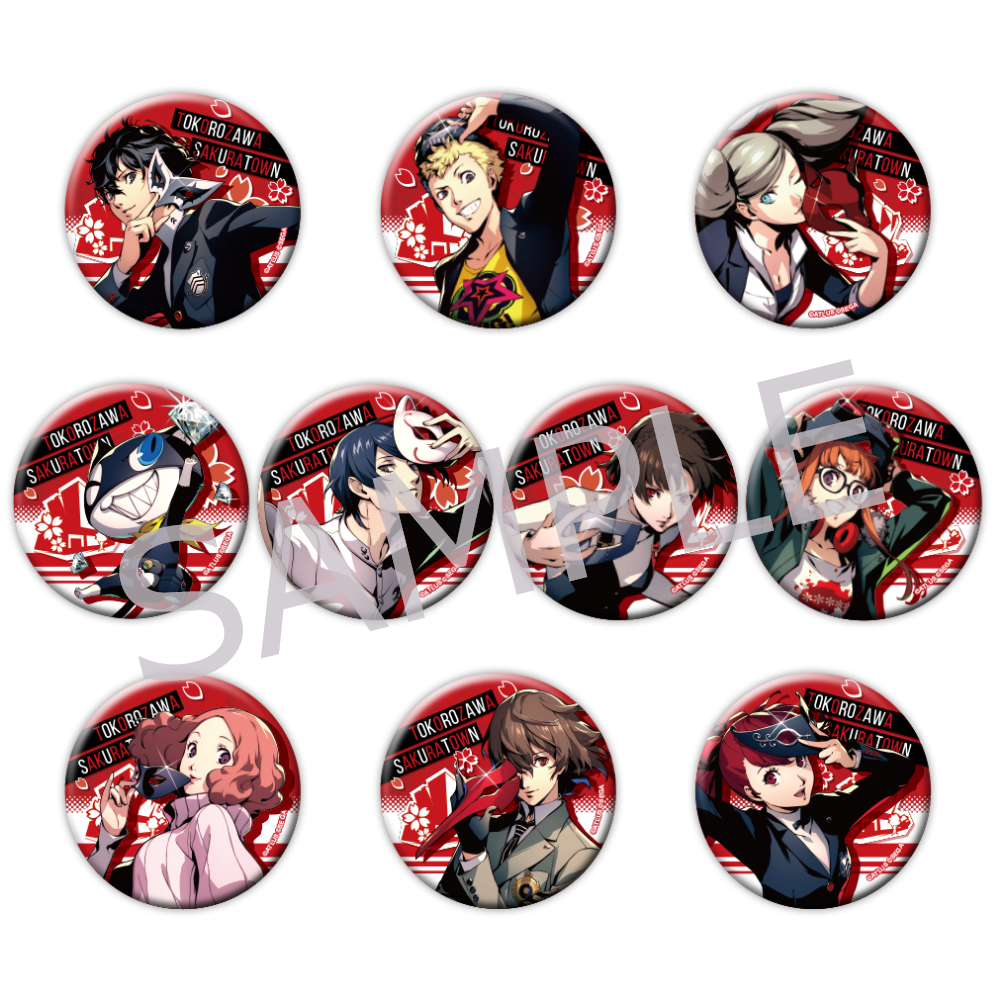 ペルソナ5 ジョーカー TGS2016缶バッジ ペルソナ5 ジョーカー ～Q番