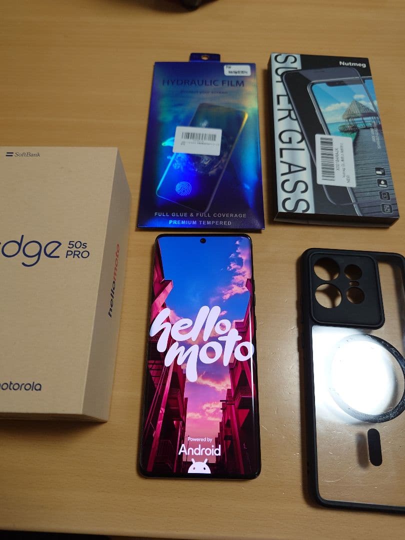 Motorola edge50s PRO スマートフォン　ブラック　美品 MOTOROLA motorola edge 50s pro SoftBank [ブラックビューティー