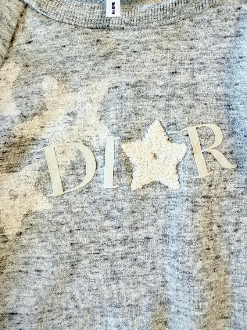 Baby Dior（ベビーディオール）スウェットトレーナー グレー 星ロゴ 36