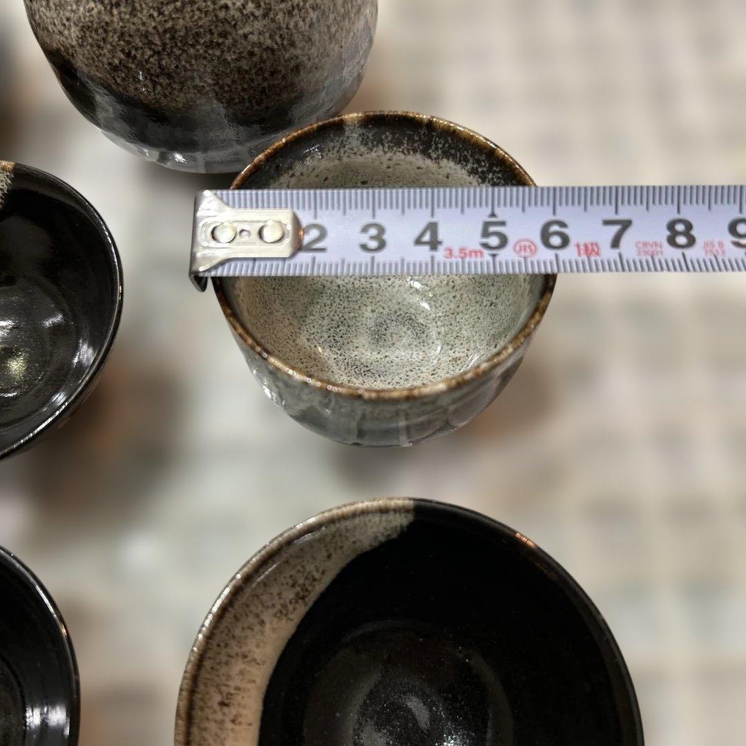 堤焼　徳利とお猪口　仙台　民芸　乾馬窯