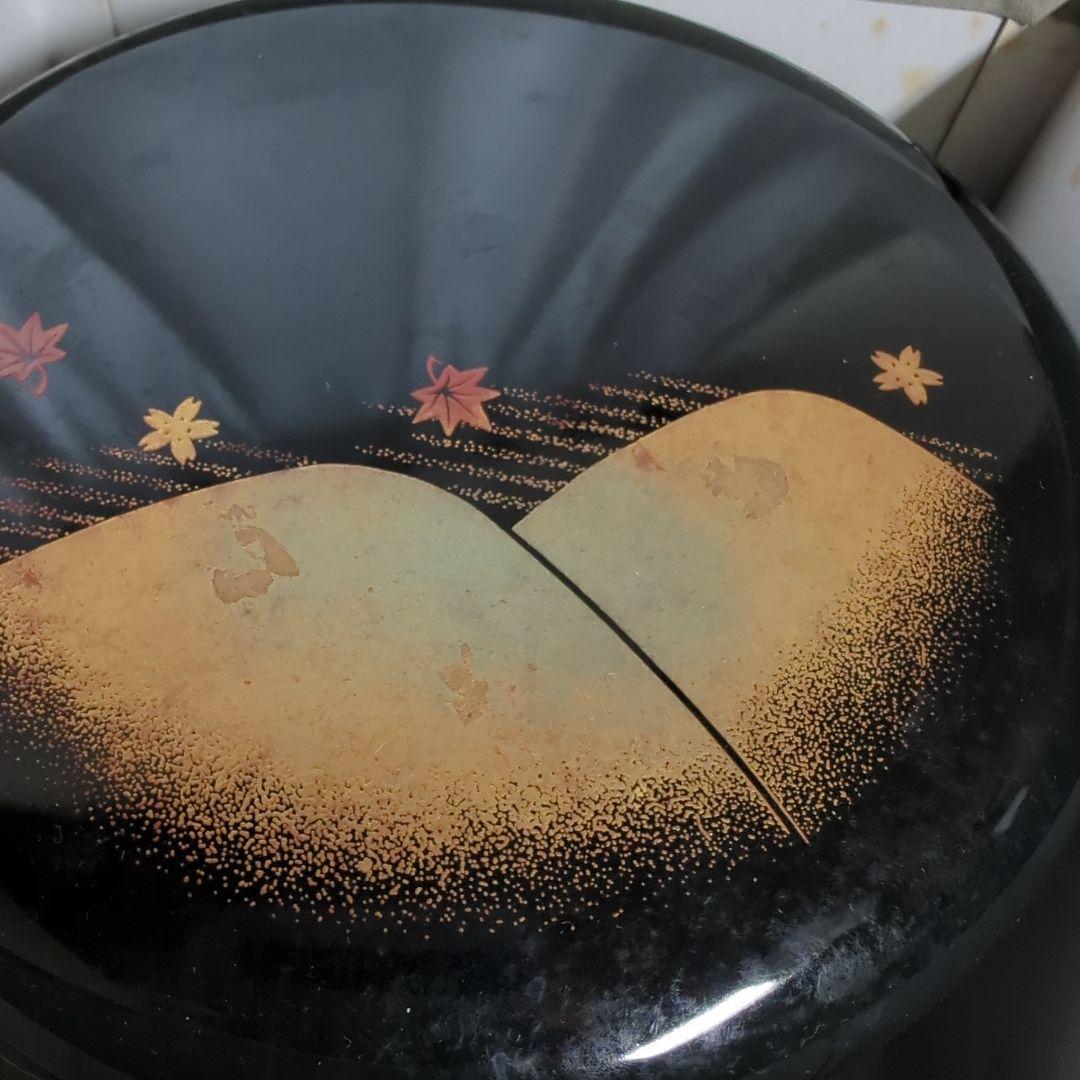 会津塗り　重箱２段2セット＋1セット　全部で3セット