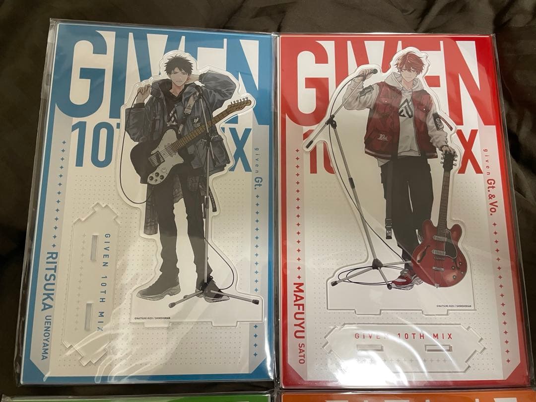 ギヴン展 10th mix つながるBIGアクリルスタンド 4点　立夏　真冬