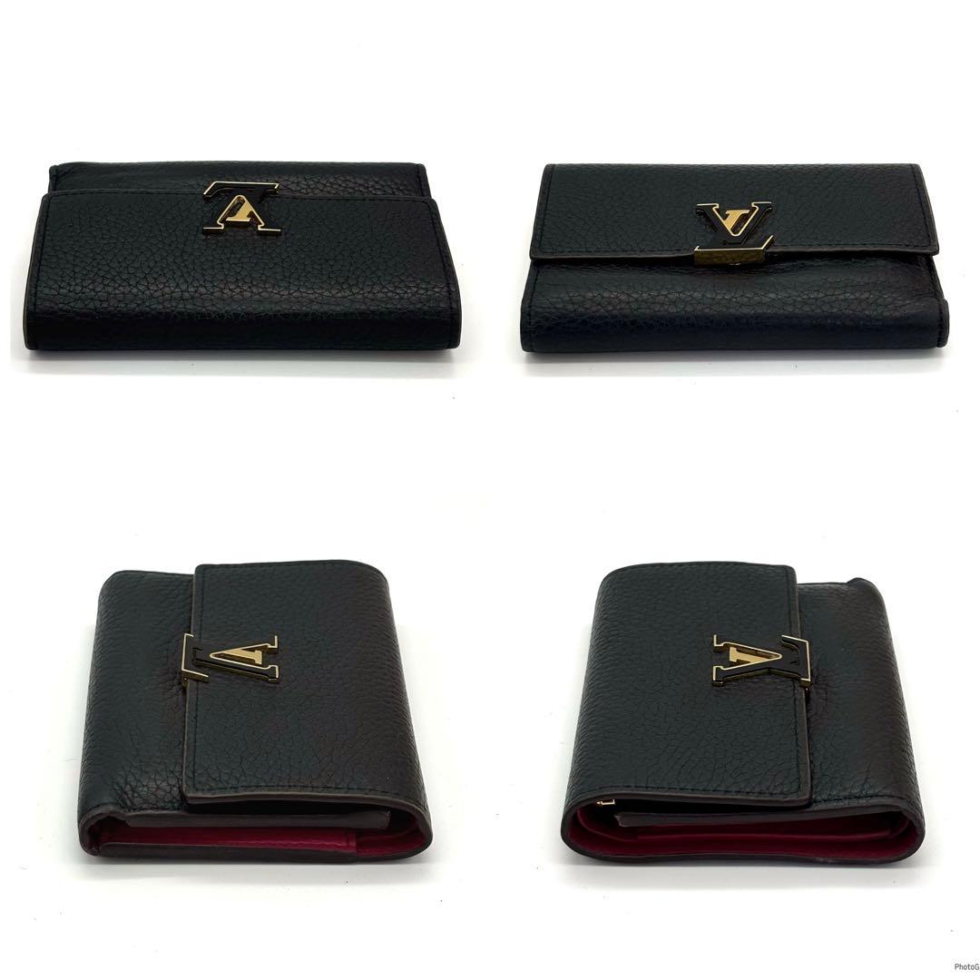 新型IC】ルイヴィトン トリヨン カプシーヌ コンパクト 三つ折り財布